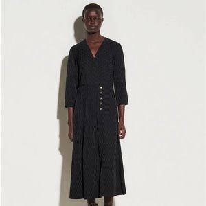 Sandro Long Skirt Dress with Press Studs (Naya/Anaya)